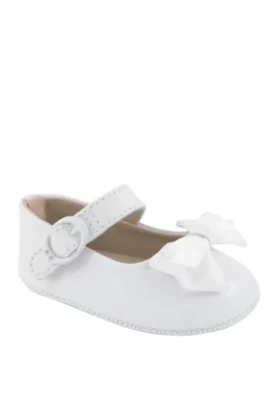 Baby Girls White Patent Skimmer Shoes