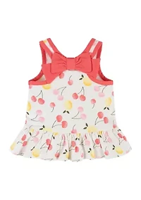Baby Girls Pink Floral Set