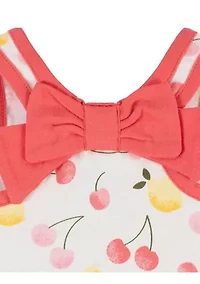 Baby Girls Pink Floral Set