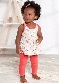 Baby Girls Pink Floral Set
