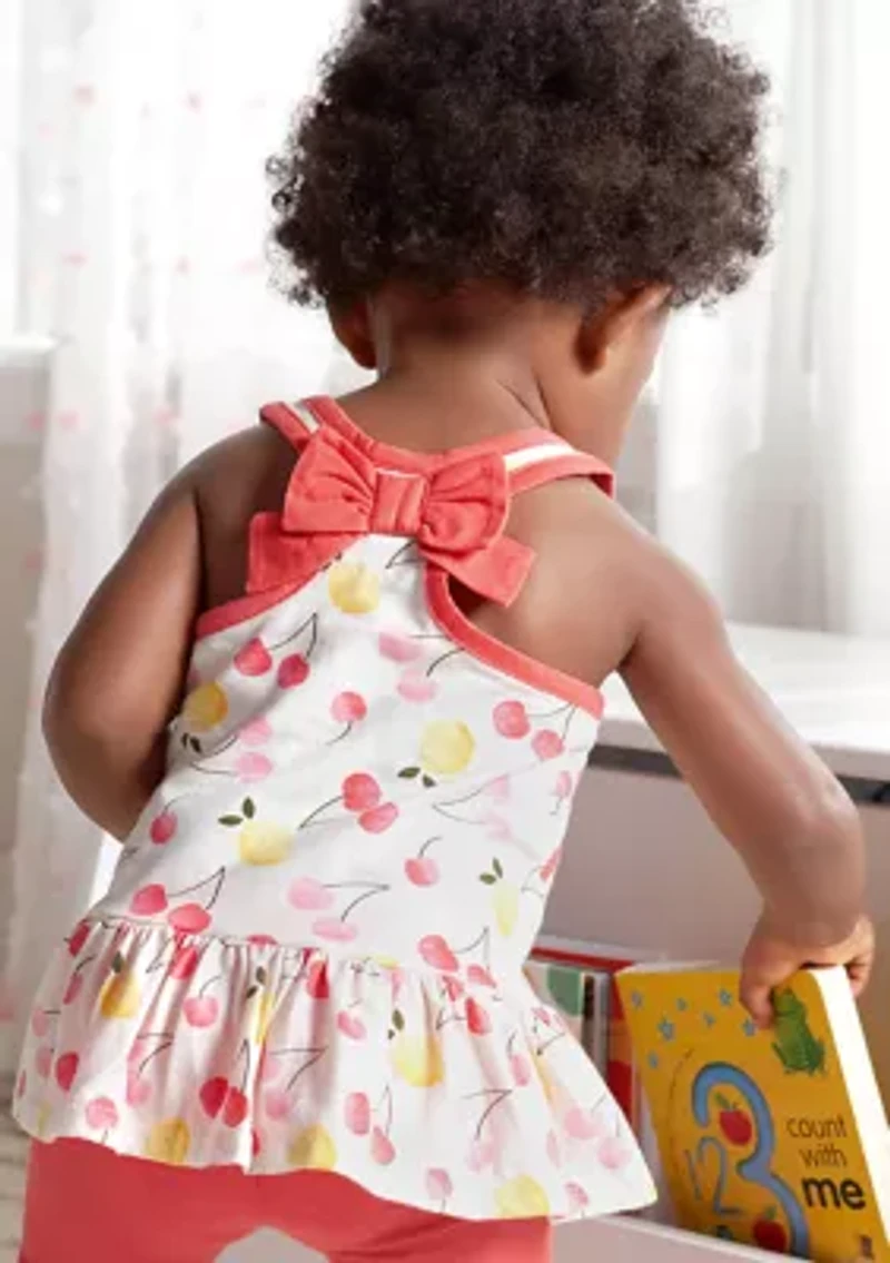 Baby Girls Pink Floral Set