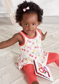 Baby Girls Pink Floral Set