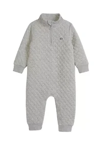 Baby Boys Quilted Knit Romper