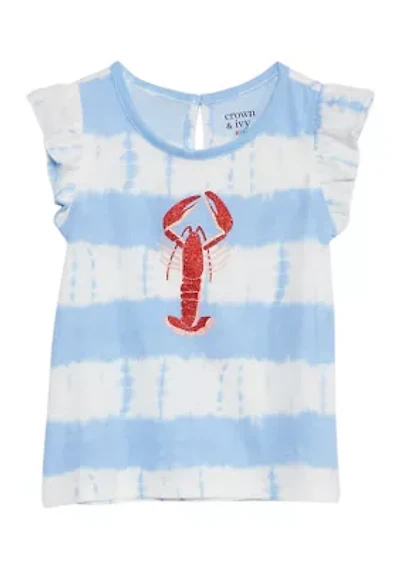 Toddler Girls Flutter Graphic Tank