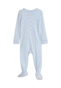 Baby Whale Printed Footie