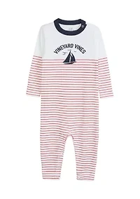 Baby Boys Collarless Bodysuit
