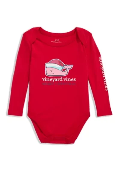 Baby Boys Santa Whale Boudysuit