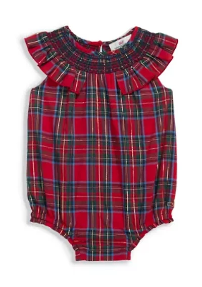 Baby Girls Regan Tartan Bubble Onesie