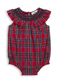 Baby Girls Regan Tartan Bubble Onesie