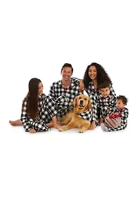 Unisex Toddler Black Buffalo Check Pajama Set