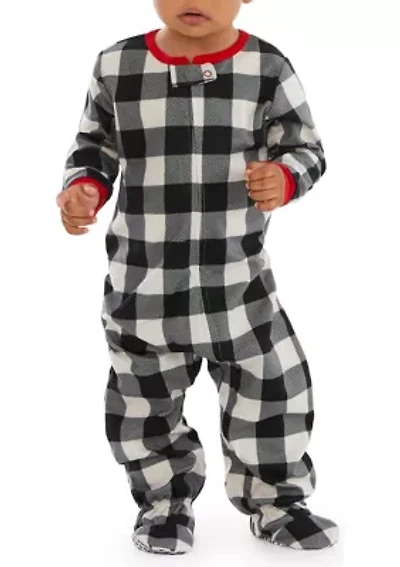 Baby Buffalo Check Footie Pajamas