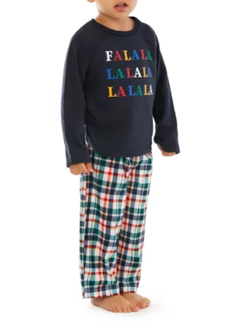 Unisex Toddler Falala Multi Plaid Pajama Set