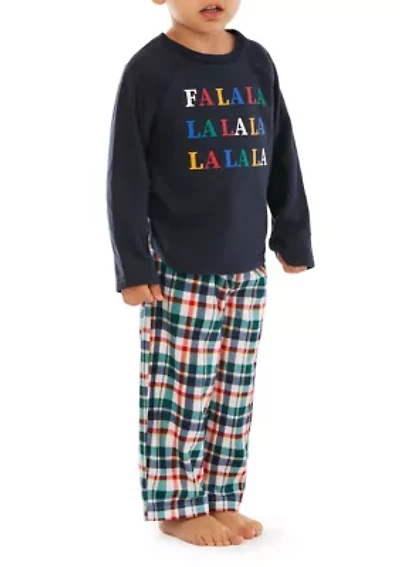 Unisex Toddler Falala Multi Plaid Pajama Set