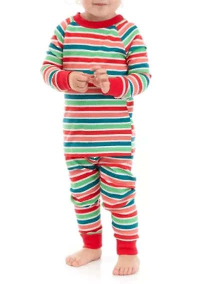 Toddler Merry Multi Stripe Pajama Set