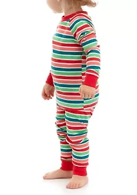Toddler Merry Multi Stripe Pajama Set