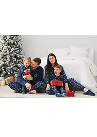 Unisex Toddler Navy Lights Pajama Set