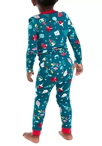 Unisex Toddler Holiday Lights Long Sleeve Pajama Set