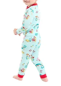 Toddler Beachy Christmas Pajama Set