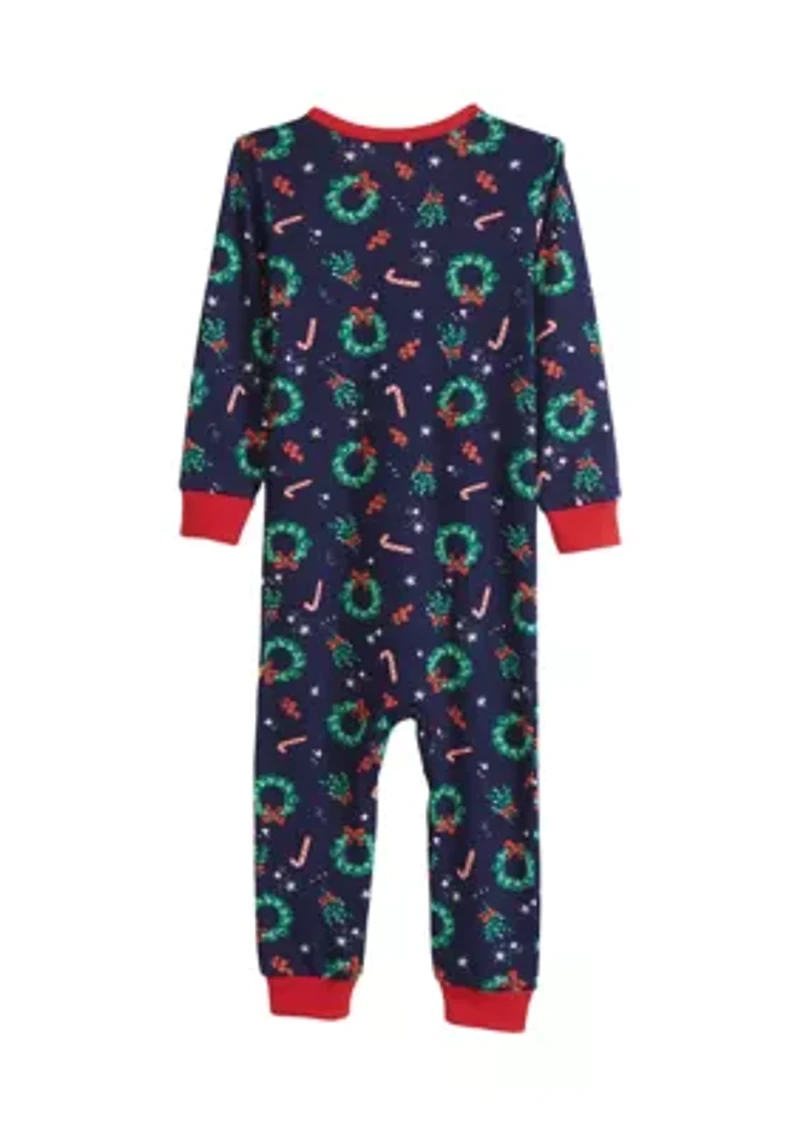 Baby Holiday Wreaths Pajama