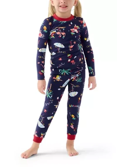 Unisex Toddler Beachy Christmas Pajama Set
