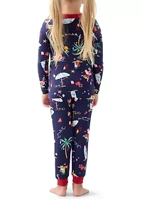 Unisex Toddler Beachy Christmas Pajama Set