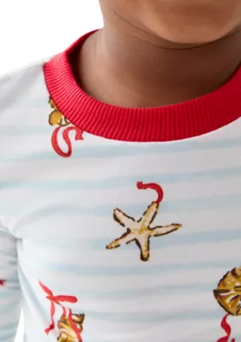 Unisex Toddler Shell Stripe Pajama Set