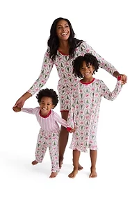 Toddler Holiday Bows and Wreaths Nightgown
