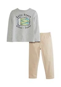 Toddler Boys Graphic T-Shirt and Pant Set
