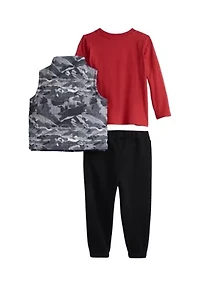 Toddler Girls 3 Piece Puffer Set