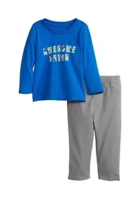 Toddler Boys 2 Piece Graphic Set