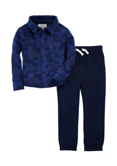 Baby Boys Camouflage Shacket Set
