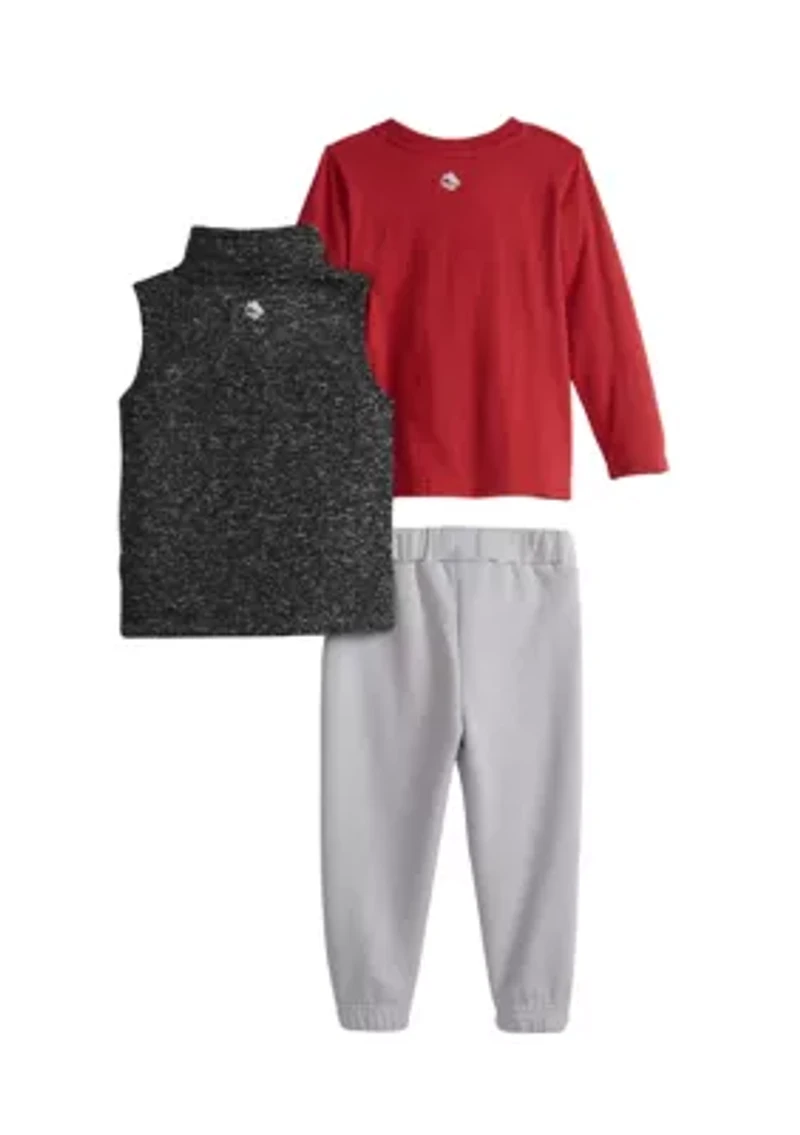 Baby Boys Sweater Vest, Shirt and Pant Set