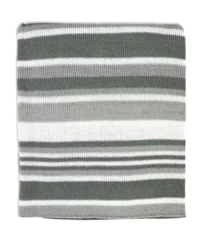 Baby Boys and Girls Striped Knit Blanket