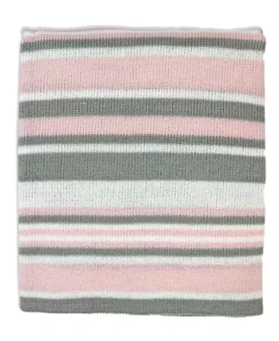 Baby Boys and Girls Striped Knit Blanket