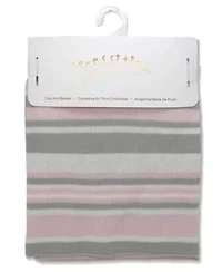Baby Boys and Girls Striped Knit Blanket