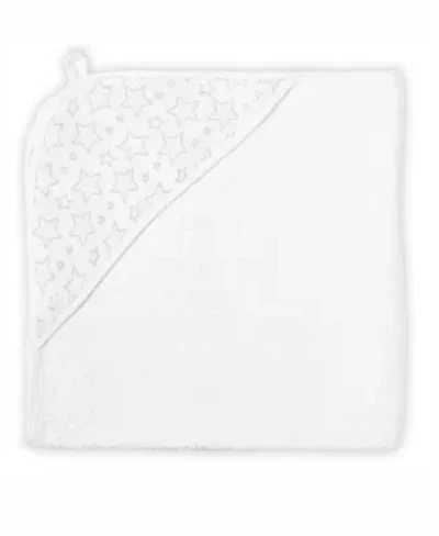 Baby Boys and Girls Star Muslin Lined Hooded Towel