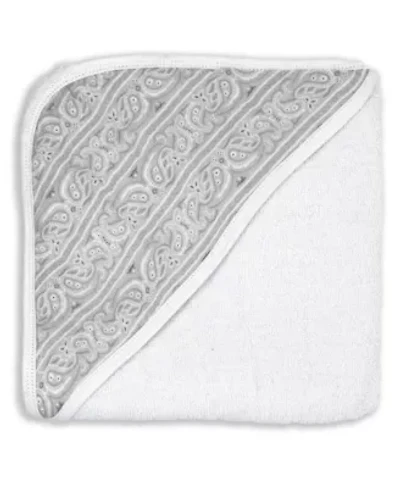 Baby Boys and Girls Paisley Muslin Lined Hooded Towel