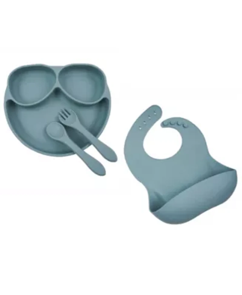 Babies and Toddlers 4 Piece Silicone Tableware Set