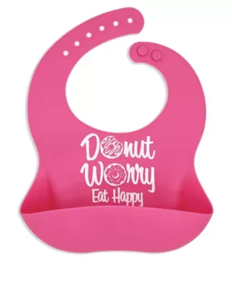 Baby Boys and Girls Silicone Bib with Spoon and Fork