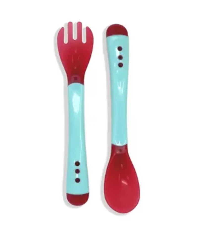 Baby Boys and Girls Silicone Bib with Spoon and Fork