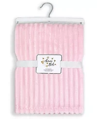 Baby Boys and Girls Striped Plush Blanket