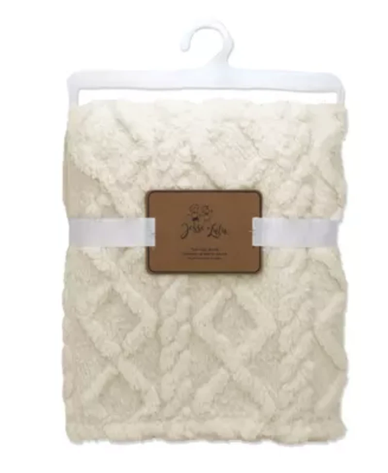 Baby Boys and Girls Sculpted Sherpa Blanket