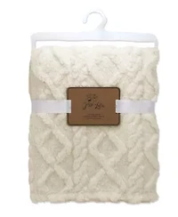Baby Boys and Girls Sculpted Sherpa Blanket