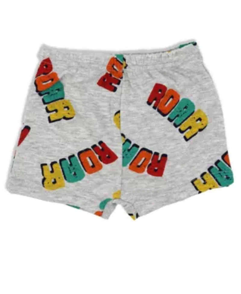 Baby Boys 3 Pc Dino Short Set