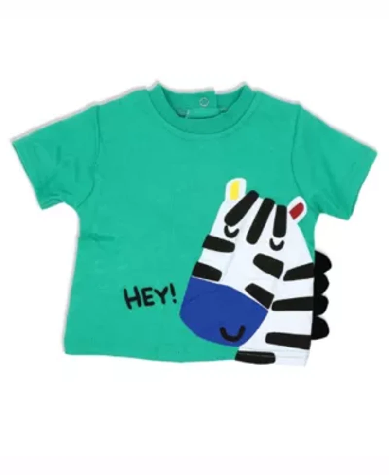 Baby Boys 3 Pc Zebra Shorts Set