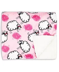 Baby Boys and Girls Minky Blanket with 4 Piece Accessory Set