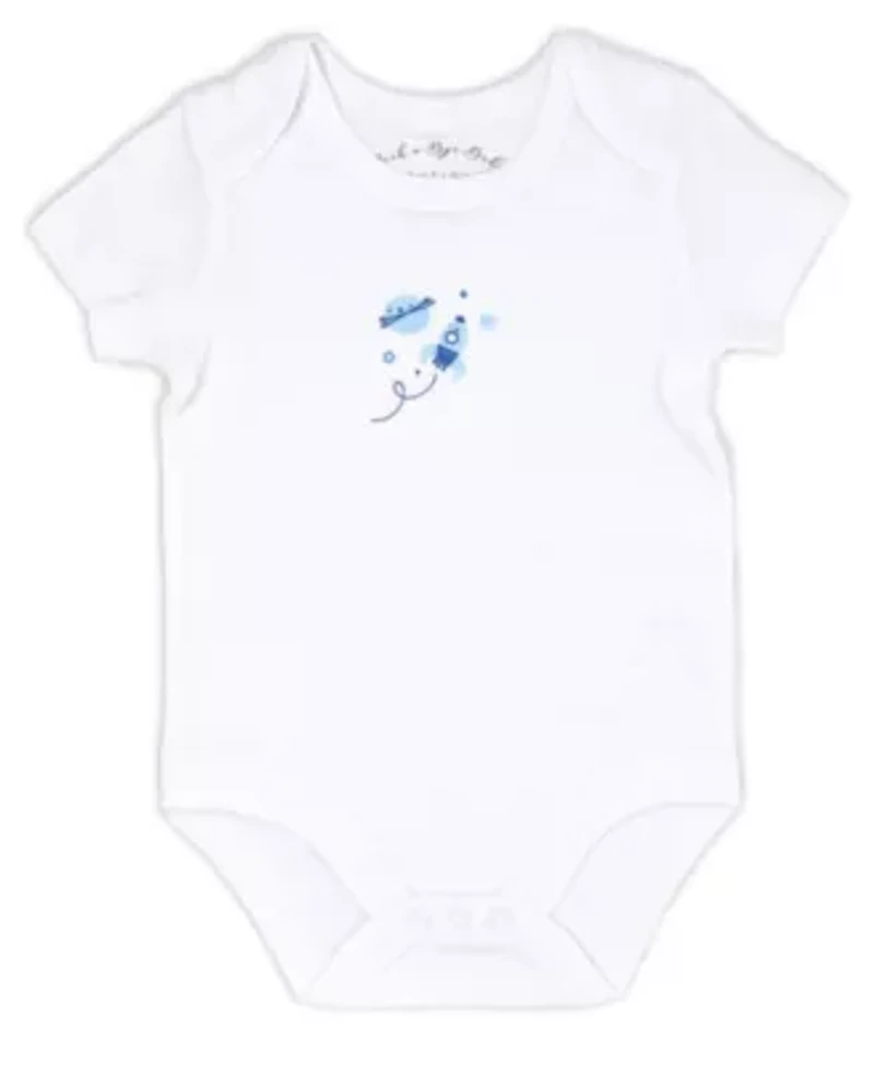 Baby Boys Rocket Ships Layette, 5 Piece Set