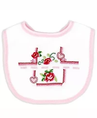 Baby Girls Rose Needlepoint Layette, 5 Piece Set