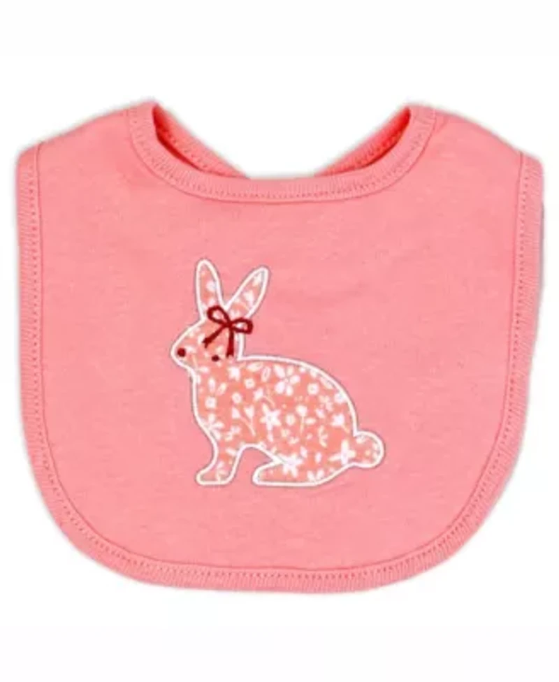 Baby Girls Floral Bunny Layette, 5 Piece Set