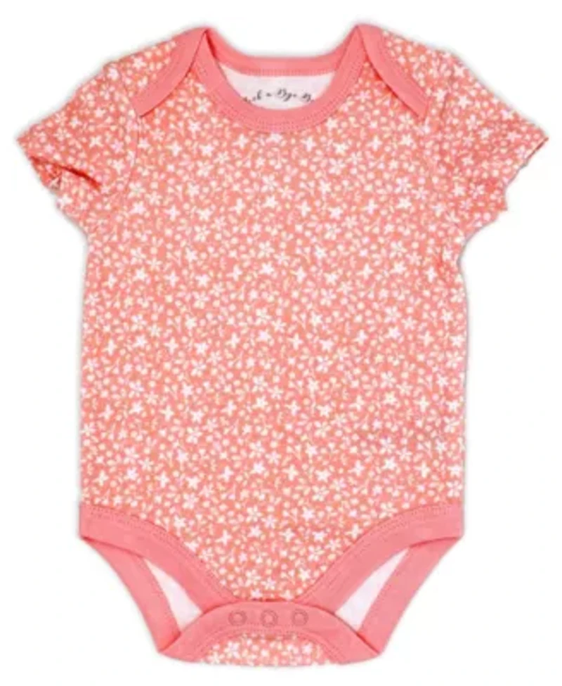 Baby Girls Floral Bunny Layette, 5 Piece Set
